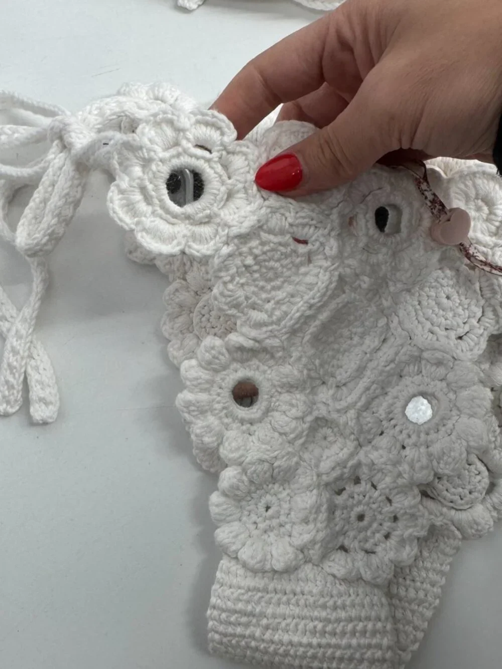 LoveShackFancy Ostelle Crochet Embellished Bikini Set - Size S/L Mixed NWT - Picture 6 of 13